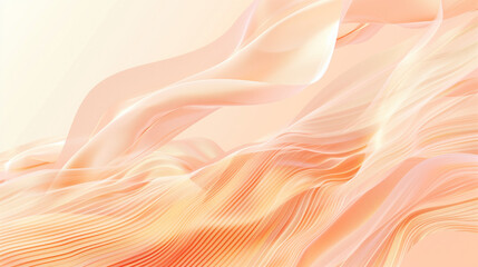 Abstract dreamy minimal pastel artwork in soft peach and pink tones.