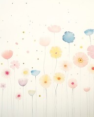 wildflower meadows, scattered petals