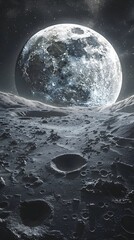 Detailed Lunar Surface Reveals Unique Geological Features in Captivating Space Imagery