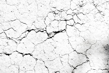 Texture soil dry crack background pattern of drought lack of water of nature white black old broken.