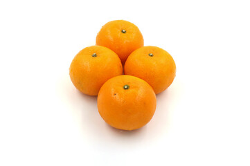 oranges isolated on white background