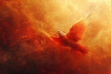 abstract background in colors and patterns for Pentecost Sunday (First Pentecost) 