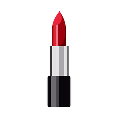 Red Lipstick icon isolate on white background.