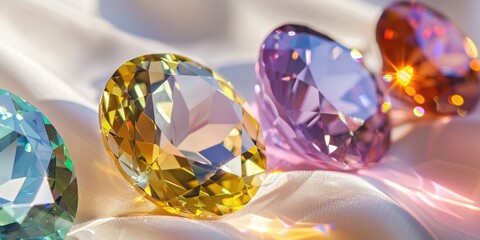 Fototapeta premium Assorted imitation colored gems