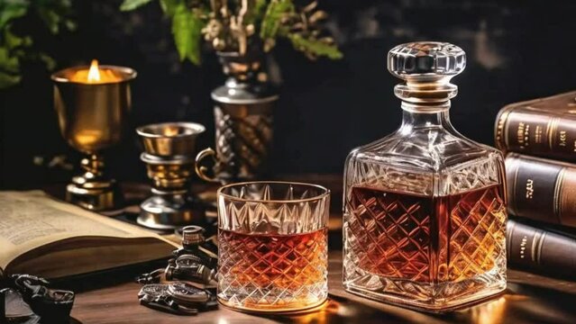 still life with cognac