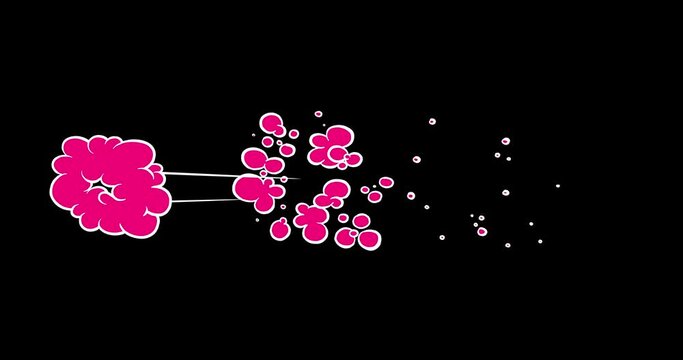 Bubble speed up effect 2 cloud blackboard speech cartoon animation explosion smoke bomb drawing comic version. 