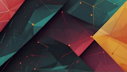 Geometric abstract background Vector and illustration banner poster template