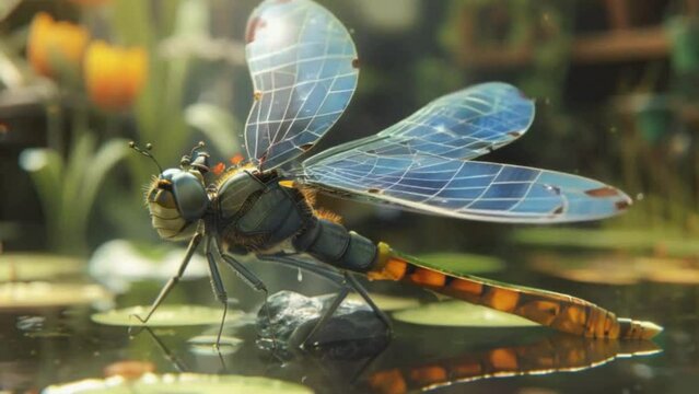 dragonfly on a leaf