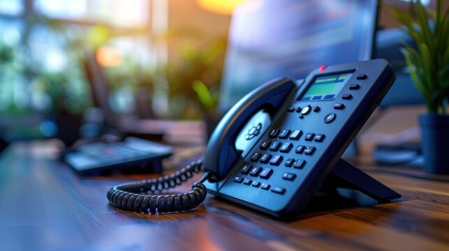 The chime of a desk phone signaling another opportunity to demonstrate professionalism in customer service.