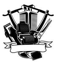 Barbershop Tools | Barbershop | Hair Cut | Hair Stylist | Barber Pole | Razor | Men Salon | Original Illustration | Vector and Clipart | Cutfifle and Stencil
