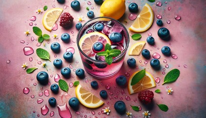 Image of Blueberry-Lemon Iced Tea in a glass