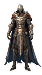 Fototapeta premium 3D gaming adventure character isolated on transparent background