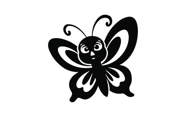 love key, cherry, butterfly, vector