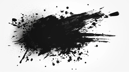 Black ink splat