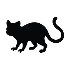silhouette of a tarsier animal