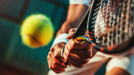 tennis player in action