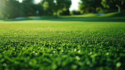 Lush Green Grass Field in the Park