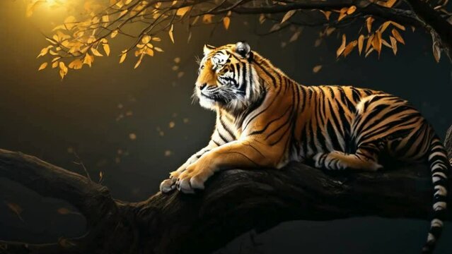 tiger in the zoo