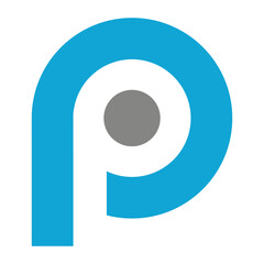 p pp logo icon template