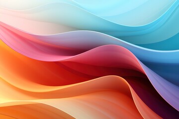 Obraz premium A colorful wave with a red stripe on the left and a yellow stripe on the right