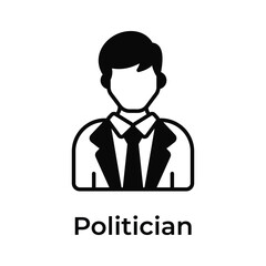 Well designed politician vector design, ready for premium use