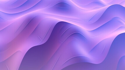 Explore the depths of abstract aesthetics with this 3D render of wavy purple shapes, mimicking a holographic effect A perfect choice for futuristic background designs