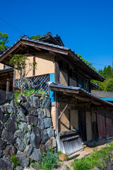 日本の岡山県美咲町の古くてとても美しい建物