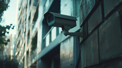 security camera footage of a burglary in progress, urban crime 