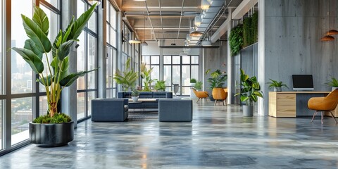 Abundant Greenery in an office  
