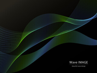 美しいラインウェーブ ウェーブライン