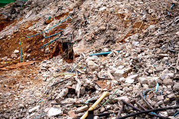 Dismantling of old building for new development