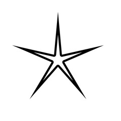 star outline vector