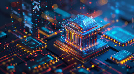  in Financial Services with an image showing secure online banking transactions and robust cybersecurity measures protecting financial data.