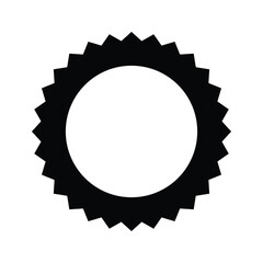 Sun icon. Vector illustration isolated with white background.