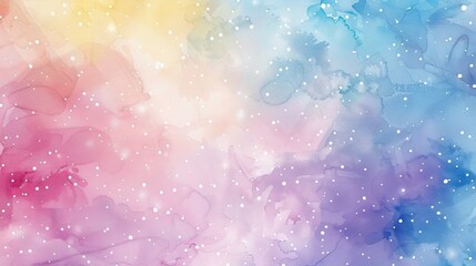 Abstract watercolor stains, multicolored splatters. Template for modern designs