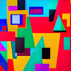 Beautiful intricate abstraction for decoration, banner print, painting for the wall in the interior