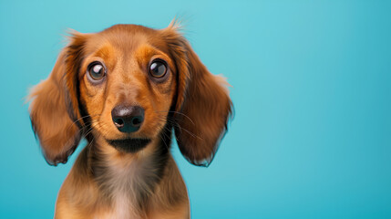 Portrait of a dachshund