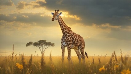 giraffe in the wild