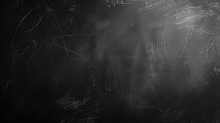 Abstract chalk rubbed out on blackboard or chalkboard texture clean school board for background