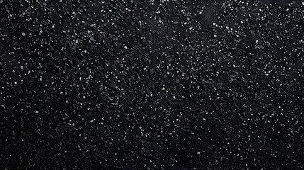 High Contrast Black Glitter Texture Closeup