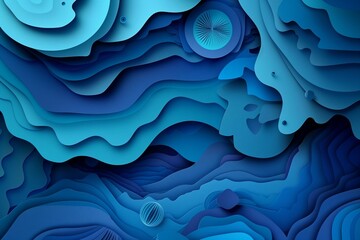 3D abstract background with paper cut shapes, ideal for business presentations, flyers, posters, and invitations