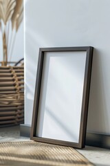 Empty vertical frame mockup concept, Frame blank mockup