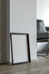 Empty vertical frame mockup concept, Frame blank mockup