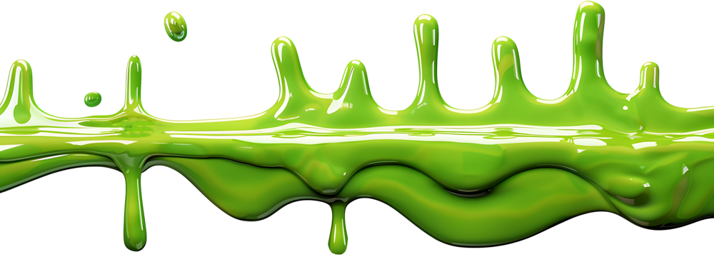 Drops of green color