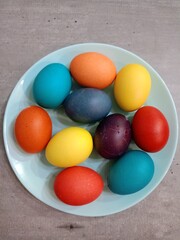 colorful easter eggs