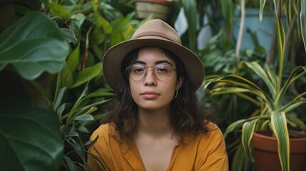 portrait of a gen z gardener 