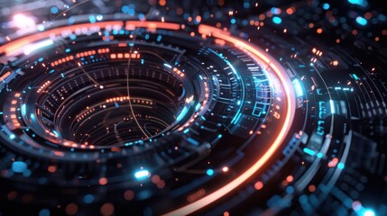 Obraz premium abstract background technology hologram