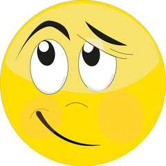 Expression de visage sur émoticône	