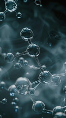 Closeup of molecules