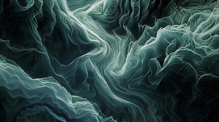 Flowing lines symbolizing the meandering paths of mountain streams